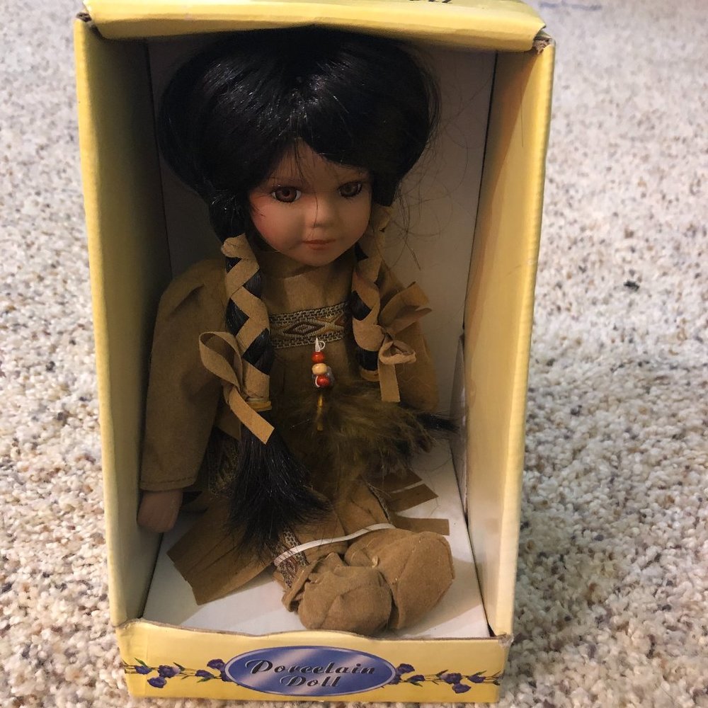 Indian Girl Porcelain Doll